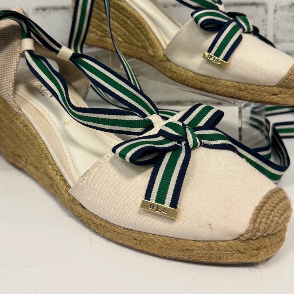 Ralph Lauren Espadrille Wedges - Picture 2 of 8